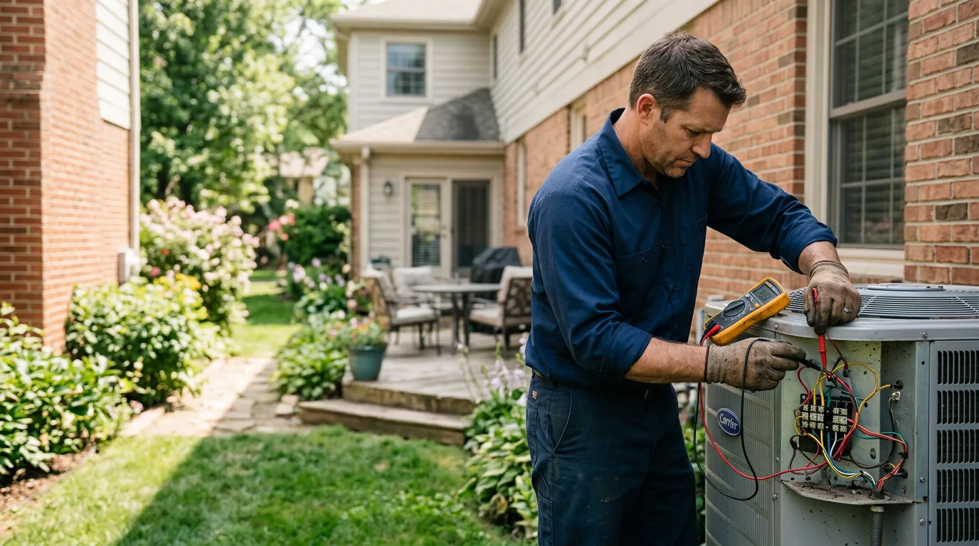 HVAC technician working near Milan, NH